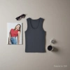 A simple and comfortable sleeveless halter top for women wearing dopamine on the outside and a halter top inside 100104271 Specification image